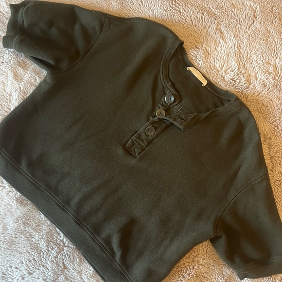 Ulla Johnson Blake Cotton Short-Sleeve Sweatshirt S - Picture 8 of 13